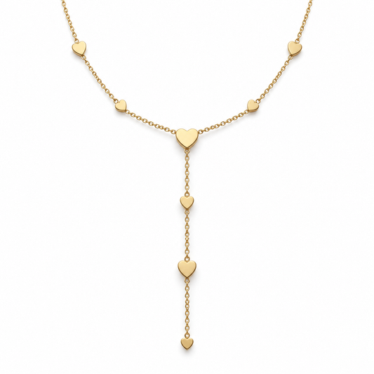 Collana Cuoricini | Acciaio Inox