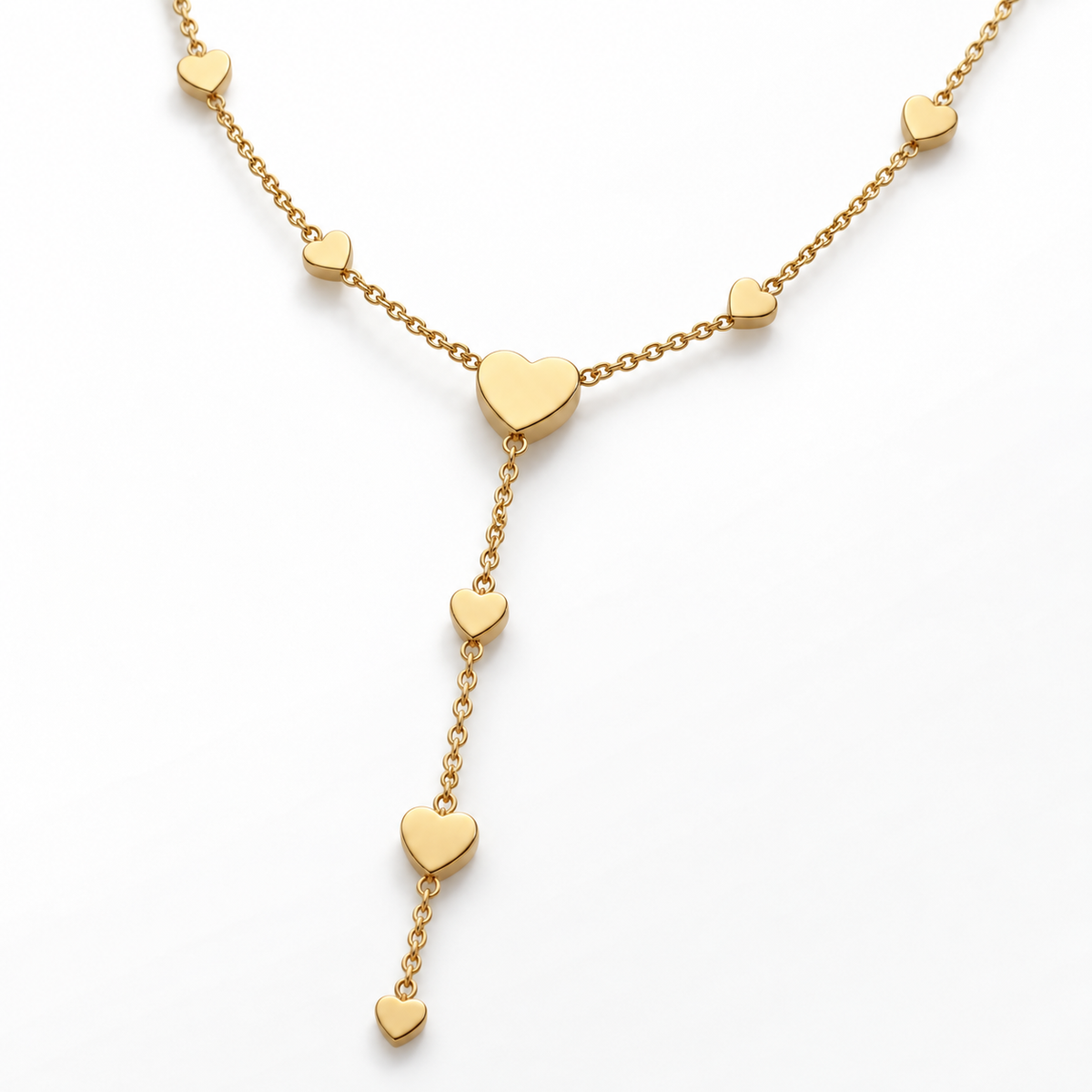 Collana Cuoricini | Acciaio Inox