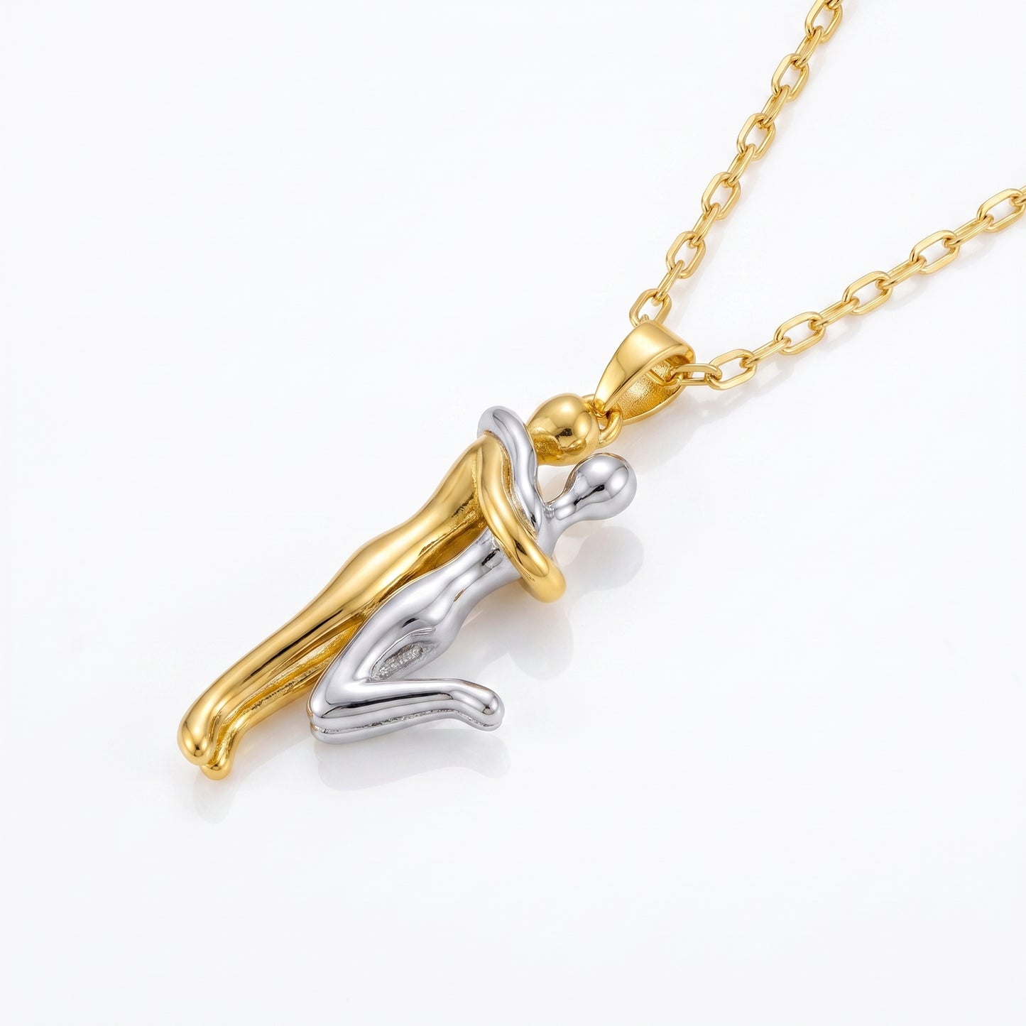 Collana Infinity Love Colori Oro e Argento – Regalo Romantico Coppia – AuraGifts