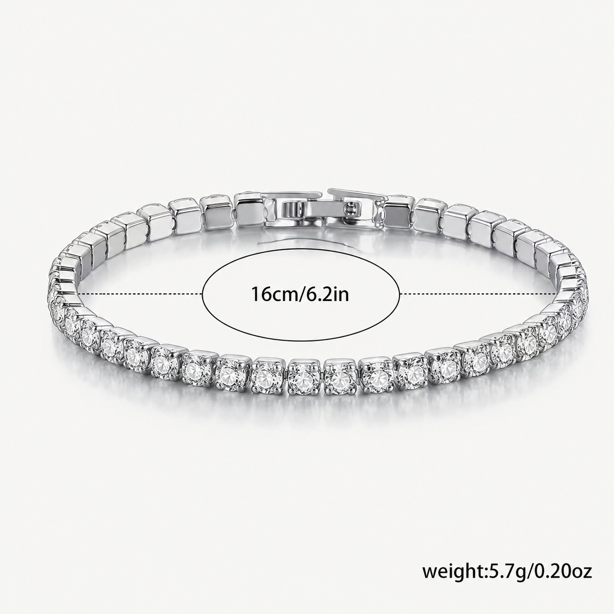 Bracciale Tennis Luxury – Effetto Diamante | Eleganza Senza Tempo
