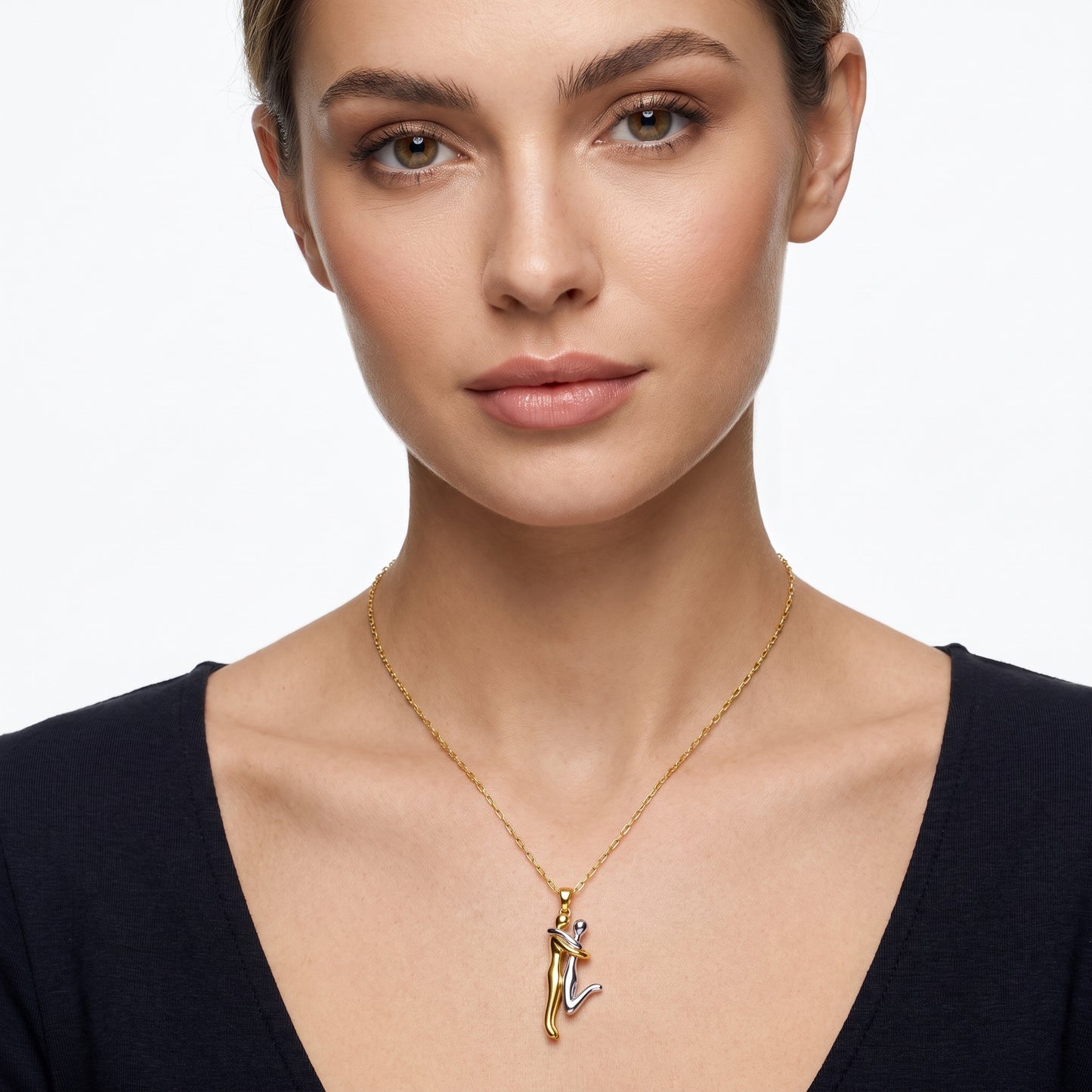 Collana Infinity Love Colori Oro e Argento – Regalo Romantico Coppia – AuraGifts