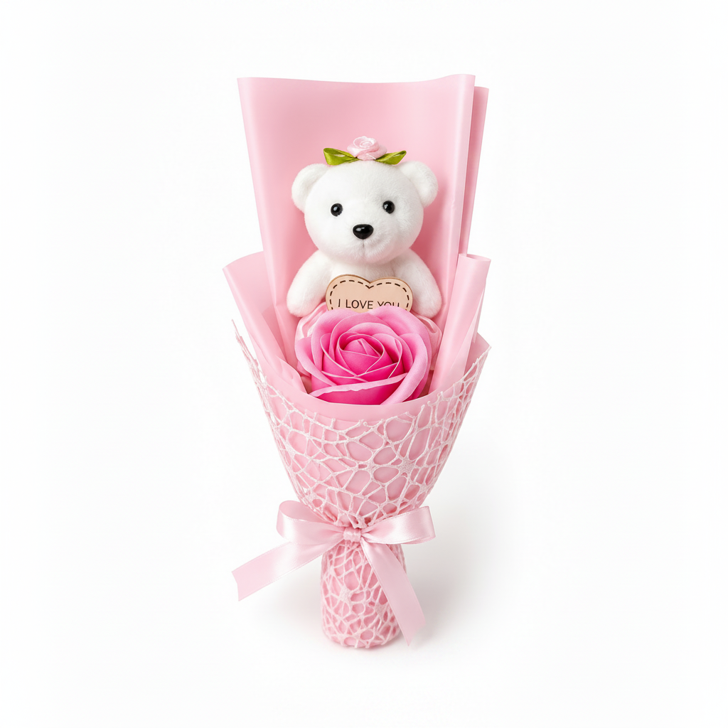 Bouquet con Orsetto Peluche