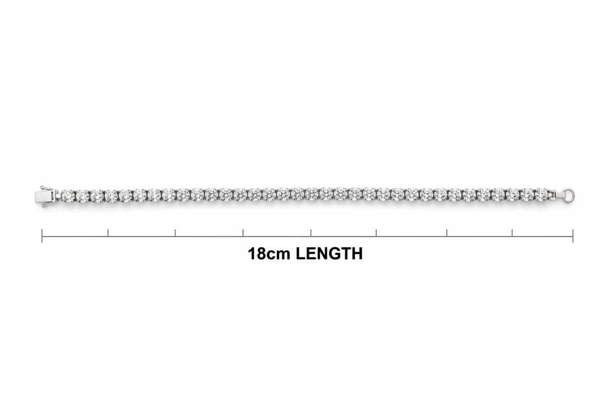 Bracciale Tennis 18cm – Disteso